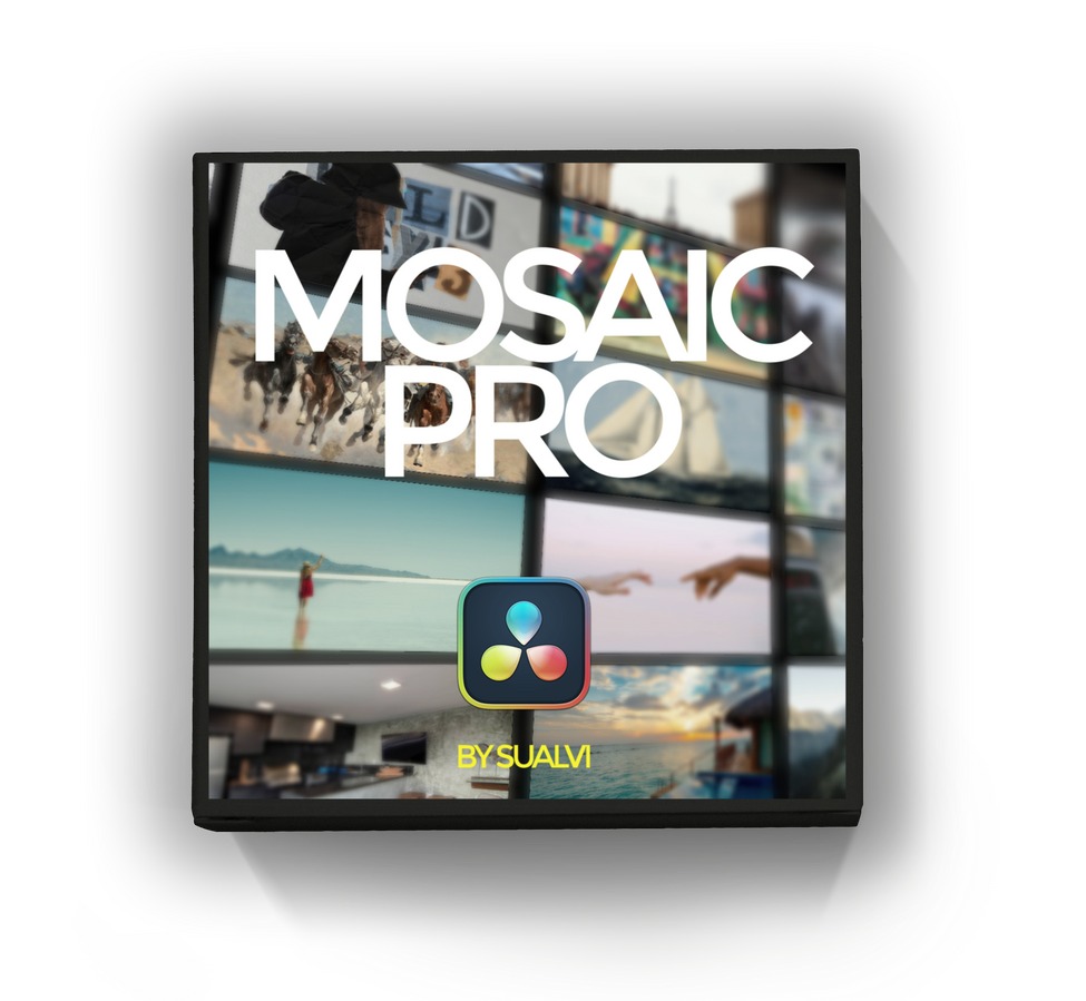 Mosaic gallery effect in DaVinci Resolve